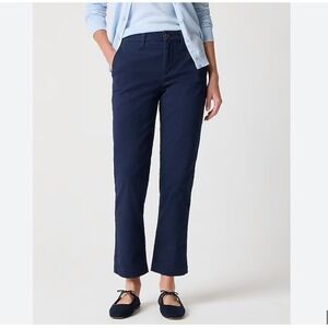 J.Crew Factory High-Rise Girlfriend Chino Pants Cotton Blend Stretch - Size 10